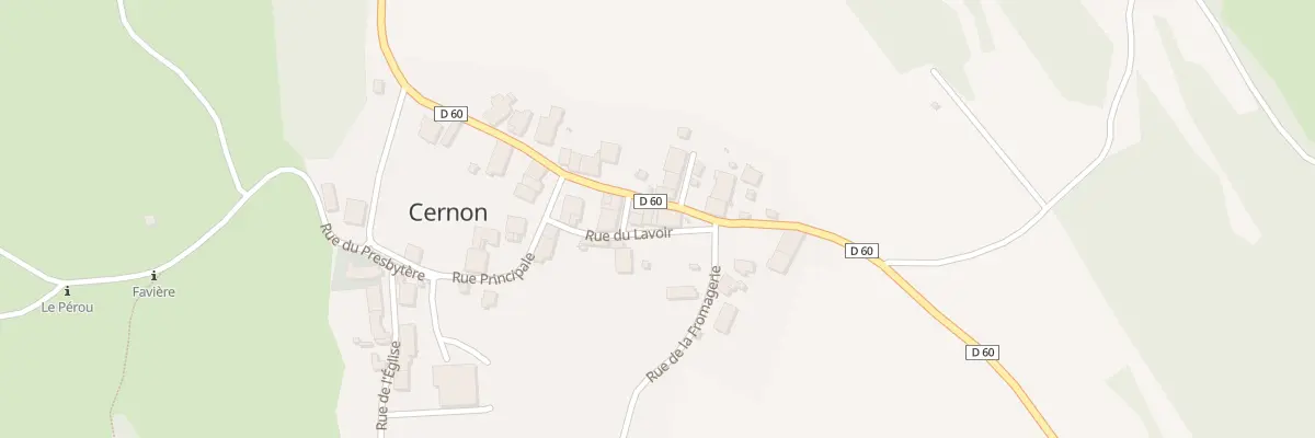 Plan du 5038 Au Village à Cernon