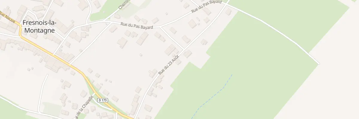 Plan du 10B Rue du Vingt Trois Aout à Fresnois-la-Montagne