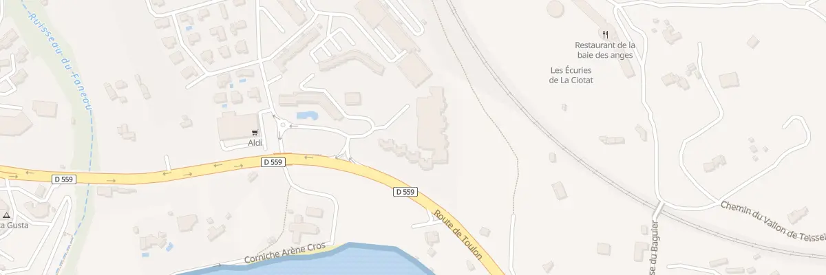 Plan du 210 Che Arène Cros à La Ciotat