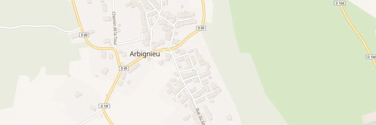 Plan du 63 Rue du Midi à Arboys en Bugey