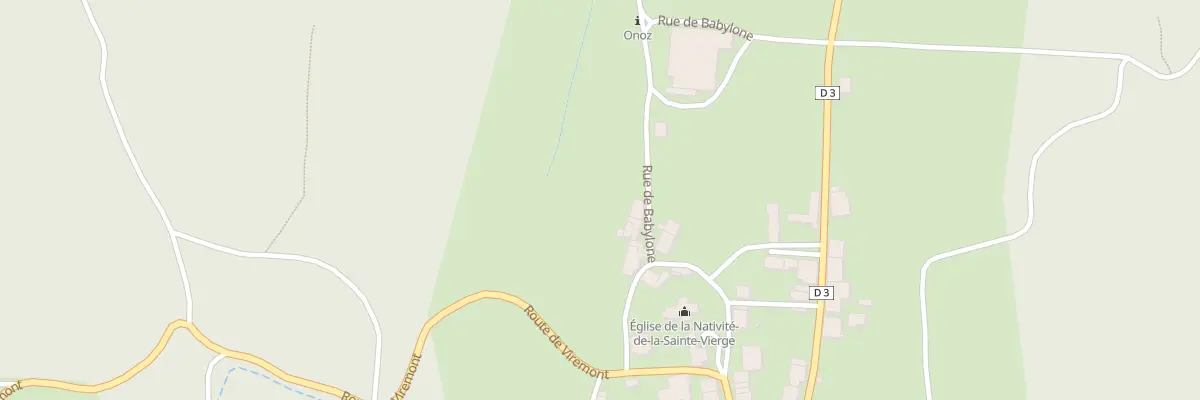 Plan du 7 Rue de Babylone à Onoz