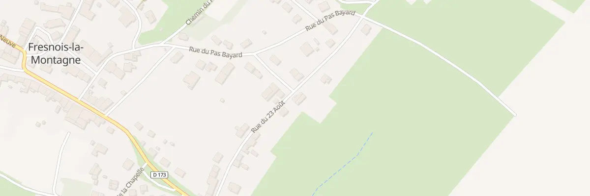 Plan du 12B Rue du Vingt Trois Aout à Fresnois-la-Montagne