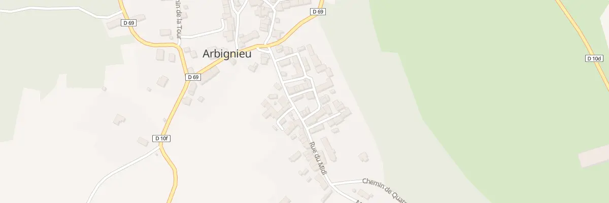 Plan du 105 Rue du Midi à Arboys en Bugey