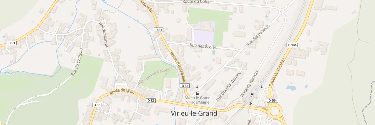Plan du 52 Rte d’Hauteville à Virieu-le-Grand