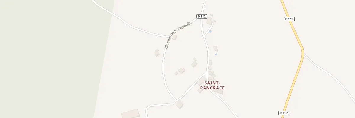 Plan du 7038 Saint Pancrace à La Rochegiron