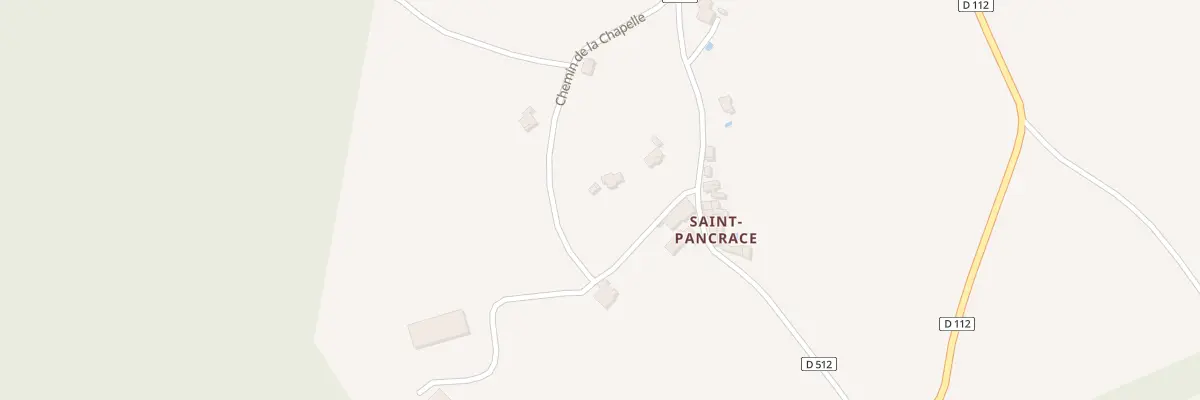 Plan du 7027 Saint Pancrace à La Rochegiron