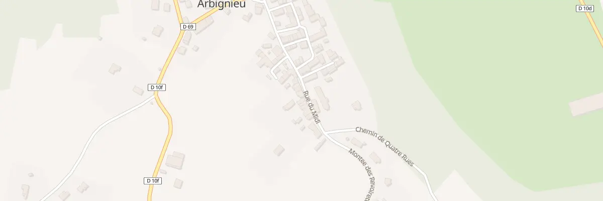 Plan du 192 Rue du Midi à Arboys en Bugey