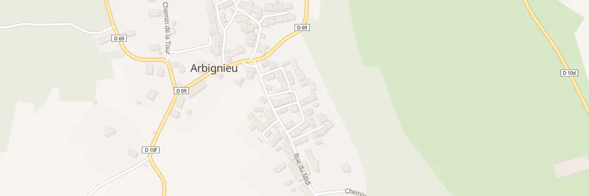 Plan du 5047 Le Bourg Arbignieu à Arboys en Bugey