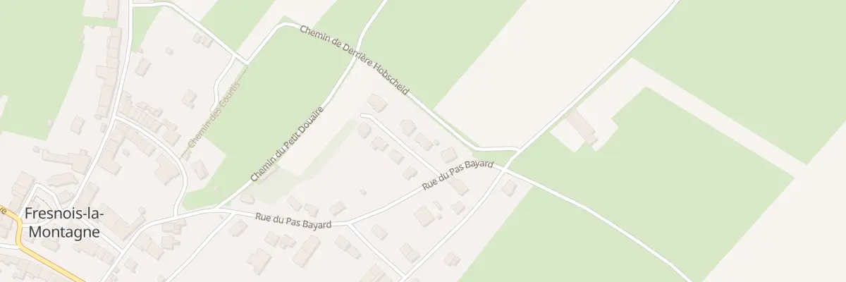 Plan du 2 All du General de Gaulle à Fresnois-la-Montagne