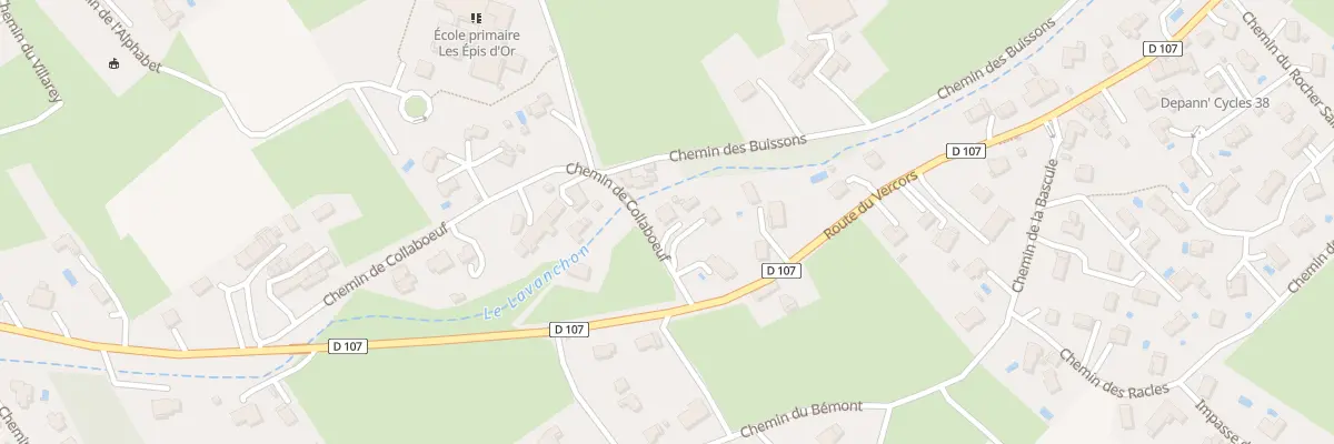 Plan du 377 Che de Collaboeuf à Saint-Paul-de-Varces