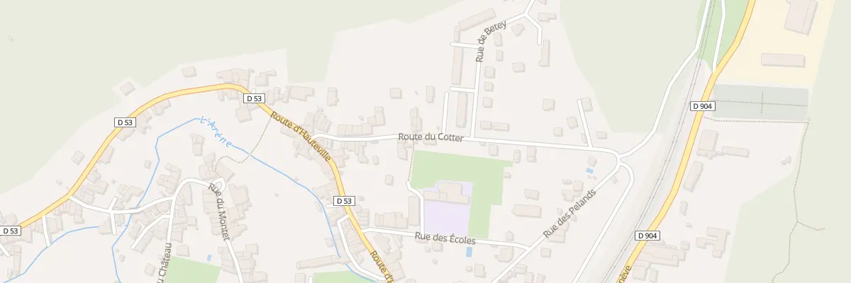 Plan du 134 Rue du Coter à Virieu-le-Grand