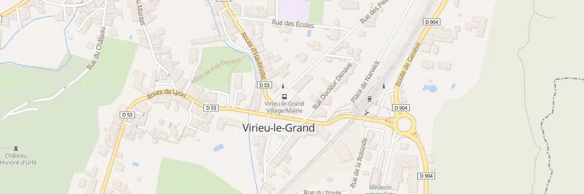 Plan du 5023 Le Village à Virieu-le-Grand