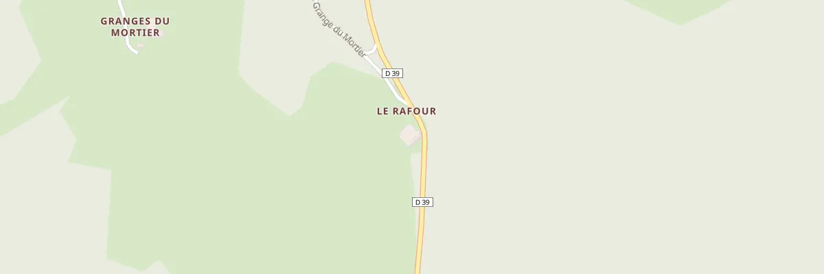 Plan de Au Rafour à Haut Valromey