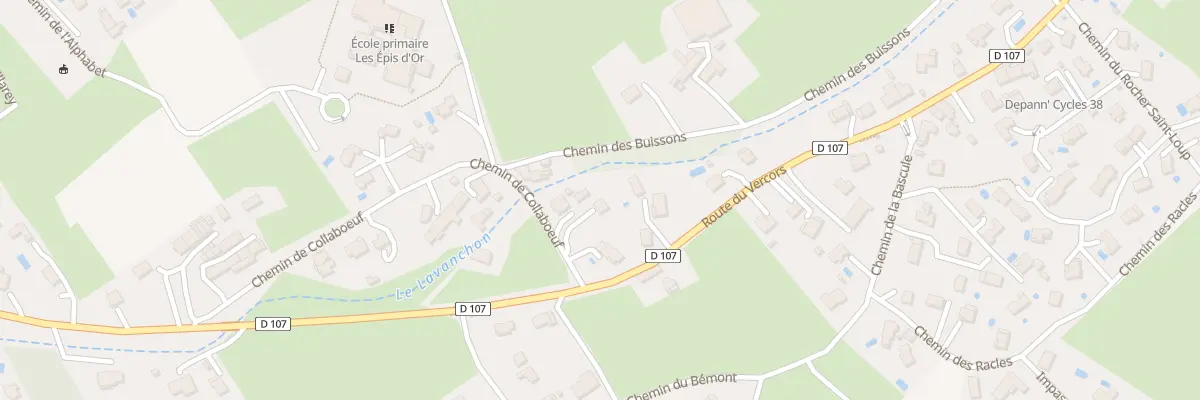 Plan du 395 Che de Collaboeuf à Saint-Paul-de-Varces