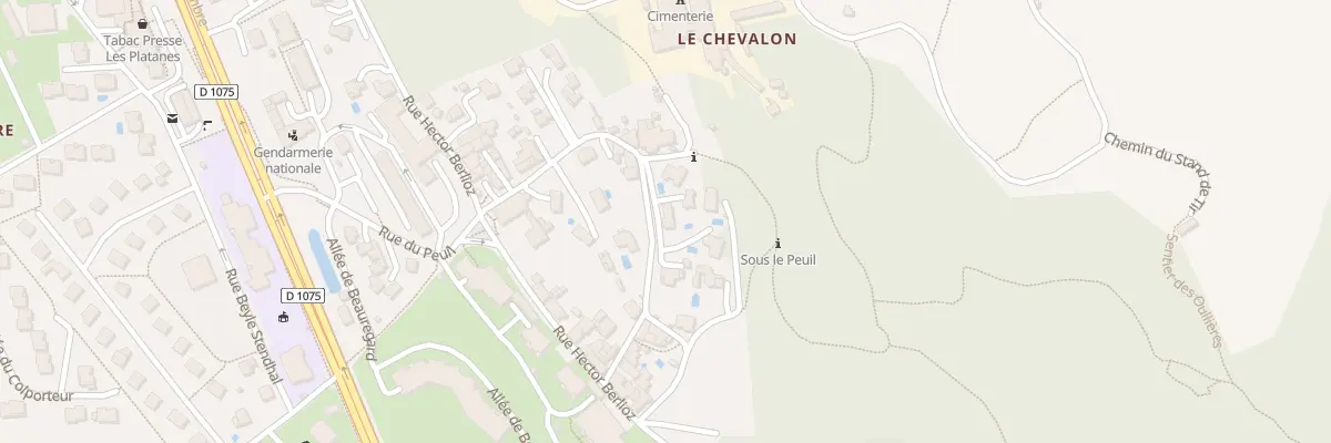 Plan du 334 Rue du Peuil à Voreppe