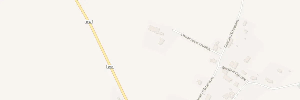 Plan du 1 Che de la Louviere à Cresancey
