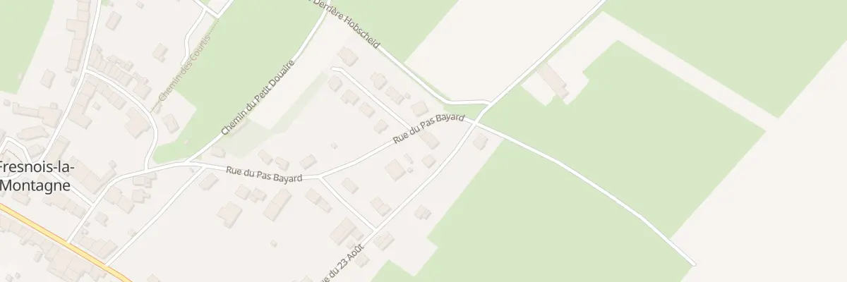 Plan du 12 Rue du Pas Bayard à Fresnois-la-Montagne