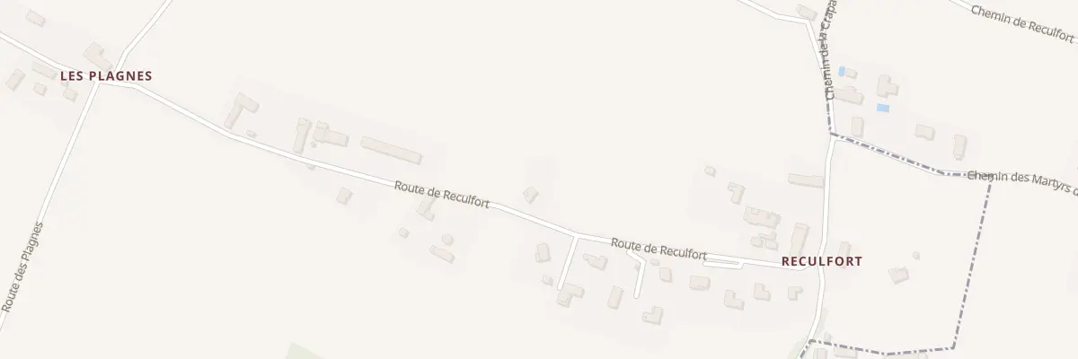 Plan du 795 Rte de Reculfort à Pressins