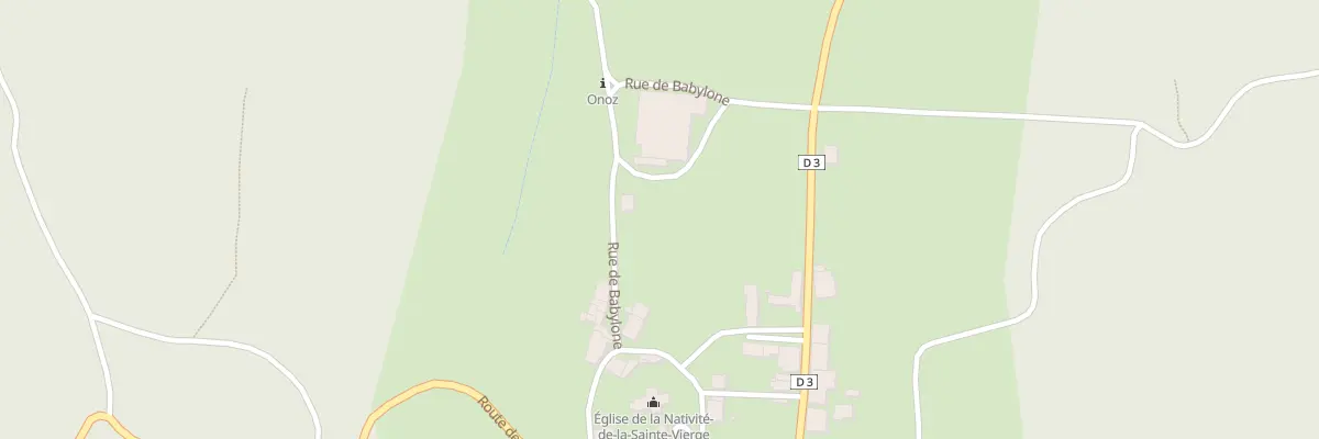 Plan du 8 Rue de Babylone à Onoz