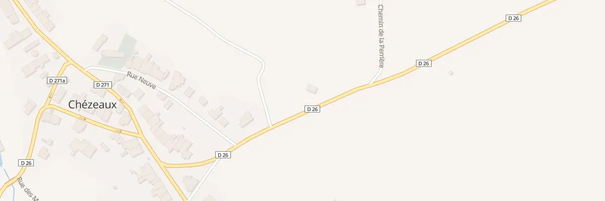 Plan du 3 Rte de Bourbonne à Chézeaux