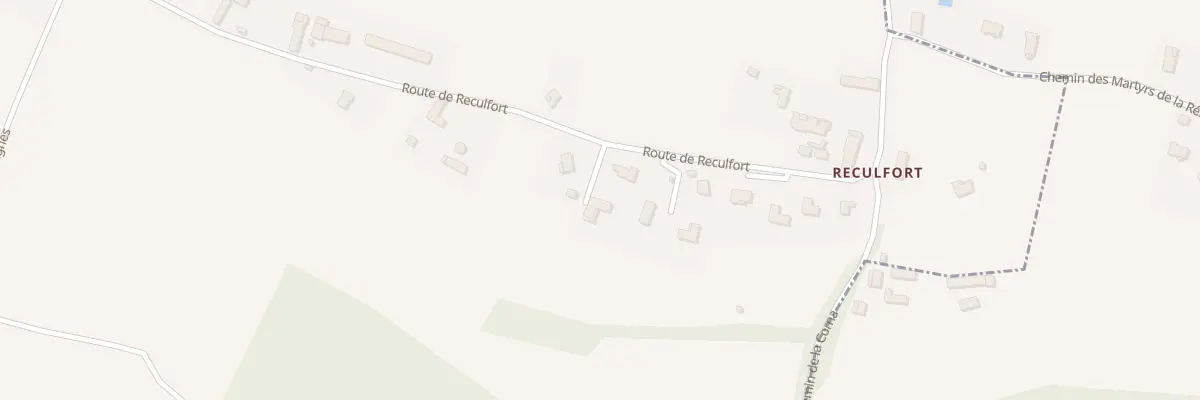 Plan du 890 Rte de Reculfort à Pressins