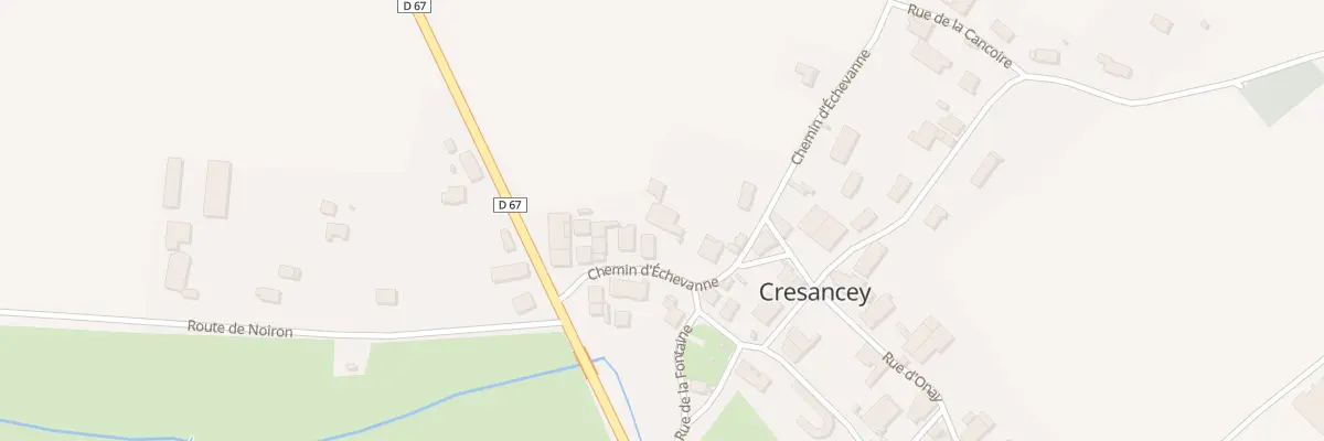 Plan du 8 Che d’Echevanne à Cresancey
