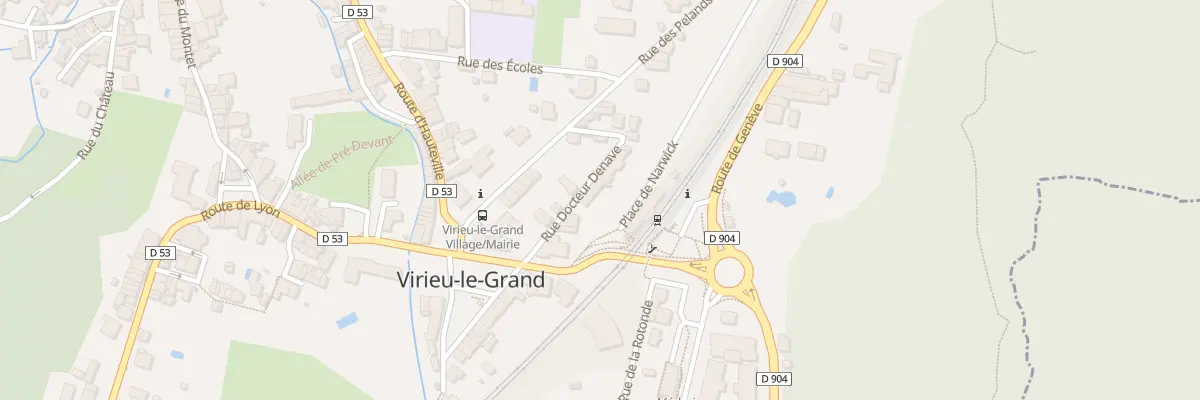Plan du 70 Rue Docteur Denave à Virieu-le-Grand