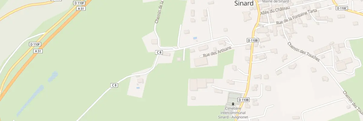 Plan du 5172 Che des Clos à Sinard