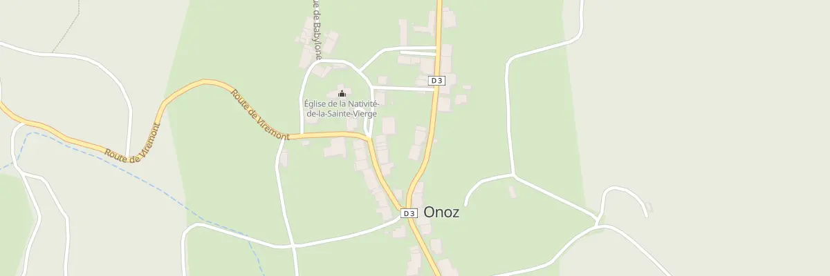 Plan du 3 Rue du Chateau à Onoz
