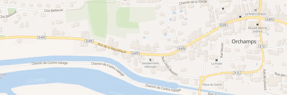 Plan du 48 Rue de la République à Orchamps