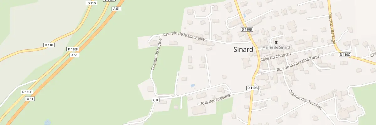 Plan du 89B Che de Blanche à Sinard