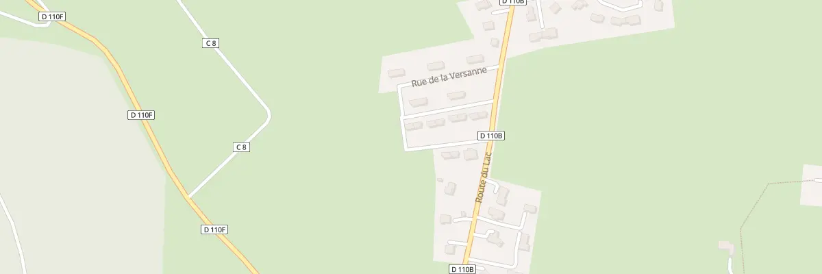 Plan du 8 La Versanne à Sinard