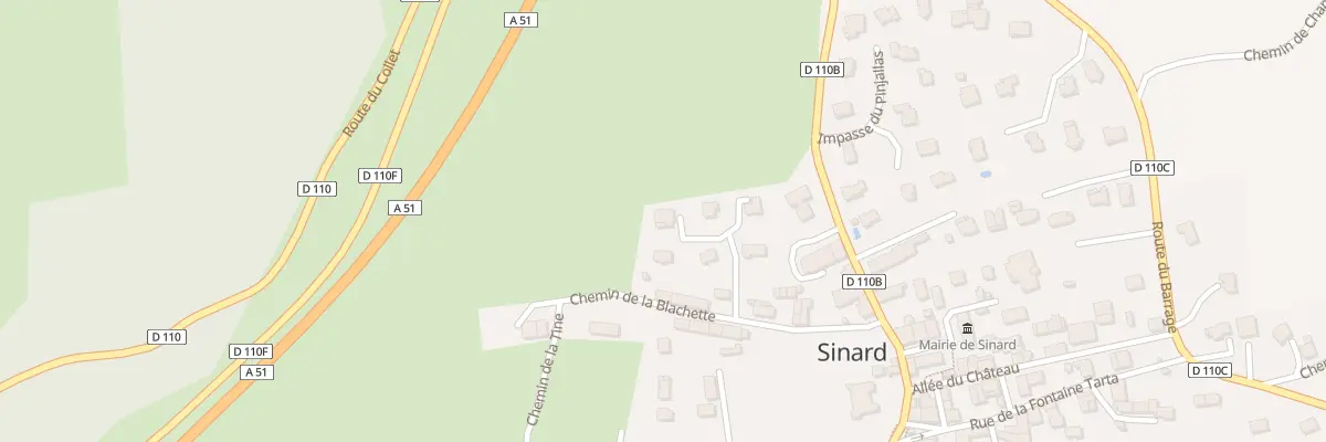 Plan du 96 Imp des Coquelicots à Sinard