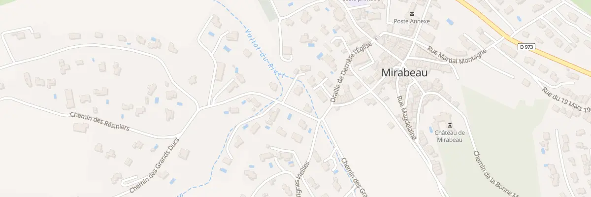 Plan du 52 Le Rivet à Mirabeau