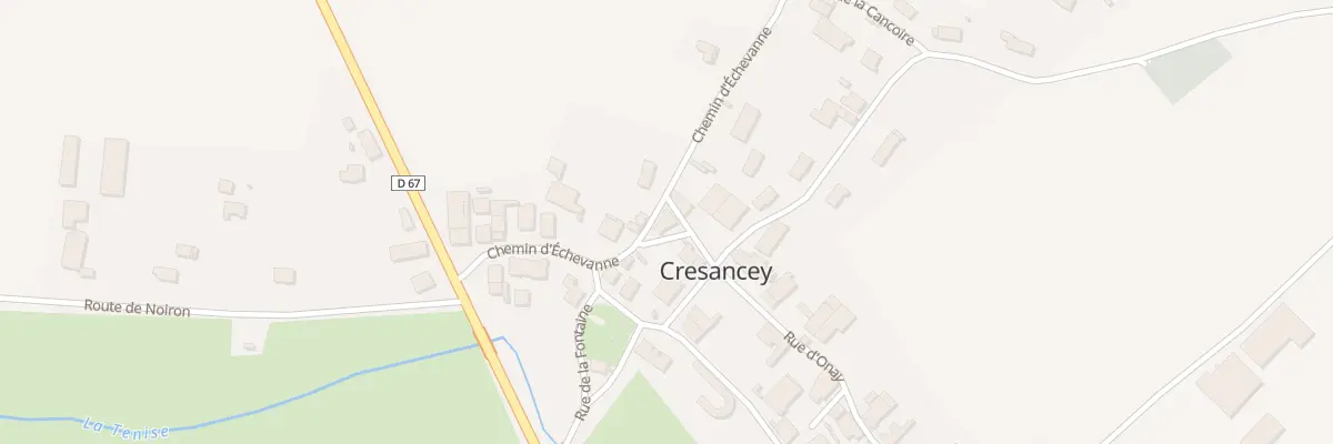 Plan du 9 Chem d’Echevanne à Cresancey