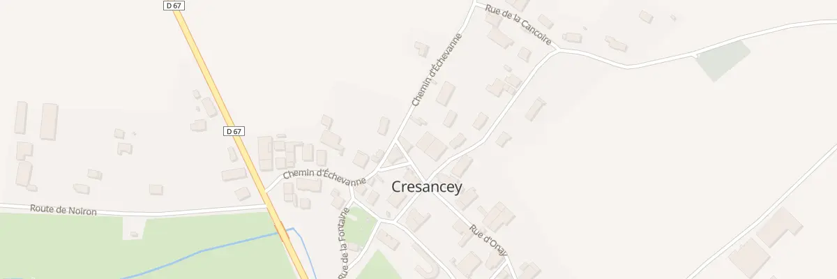 Plan du 2 Rue de l’Eglise à Cresancey