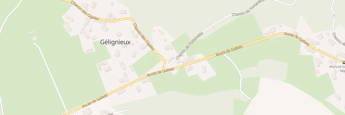 Plan du 21 Che de Fontanette à Murs-et-Gélignieux