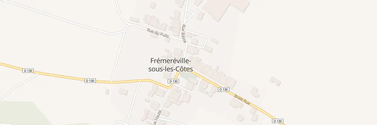Plan du 1 Braie Rue à Frémeréville-sous-les-Côtes