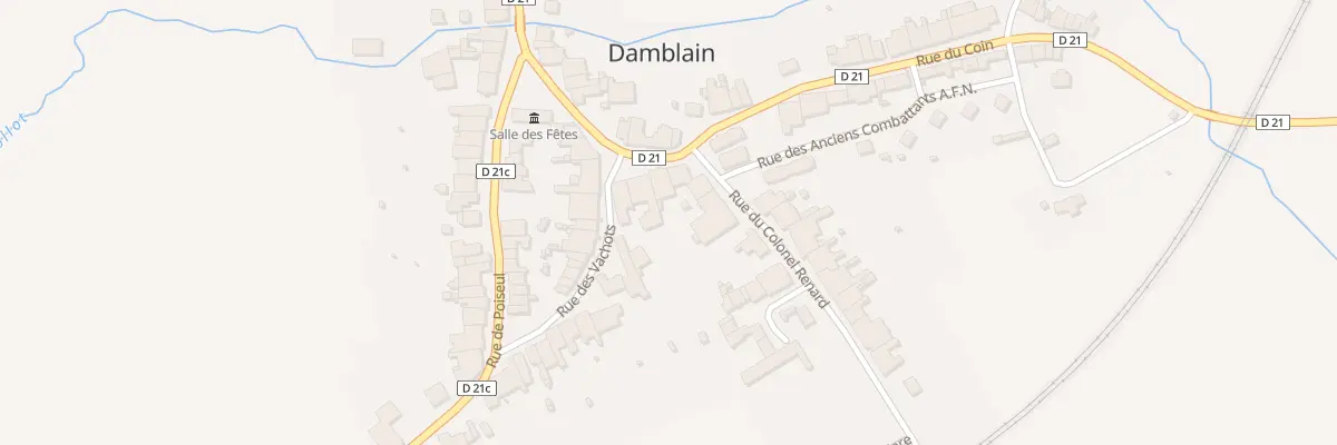 Plan du 6 Rue du Centre à Damblain