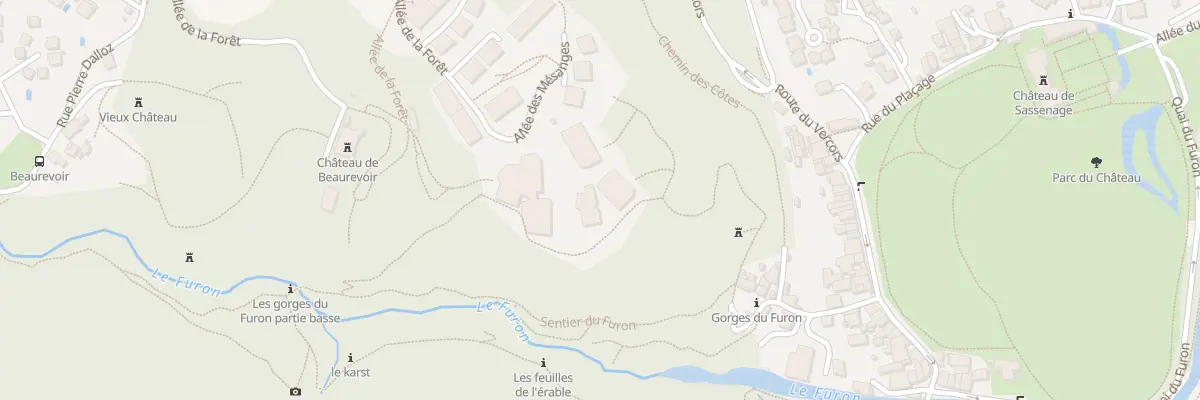 Plan du 3 All de la Forêt à Sassenage
