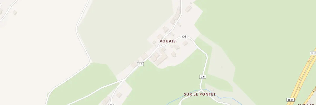 Plan du 13 Vouais à Dortan