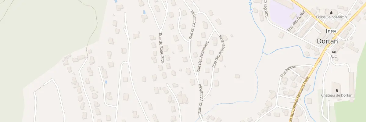 Plan du 7 Rue de l’Allarisse à Dortan