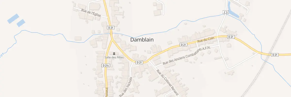 Plan du 5 Rue du Centre à Damblain