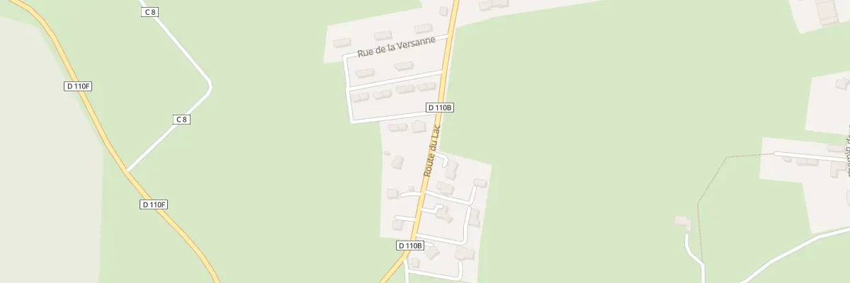 Plan du 12 La Versanne à Sinard