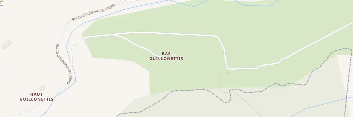 Plan du 7040 Les Guillonnetis à Vachères