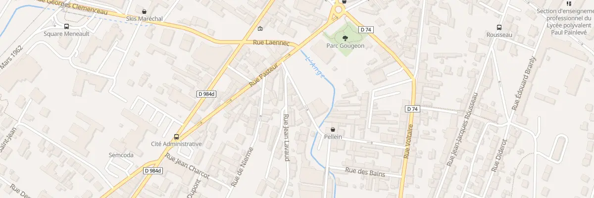 Plan du 6 Rue Jean-baptiste Clement à Oyonnax