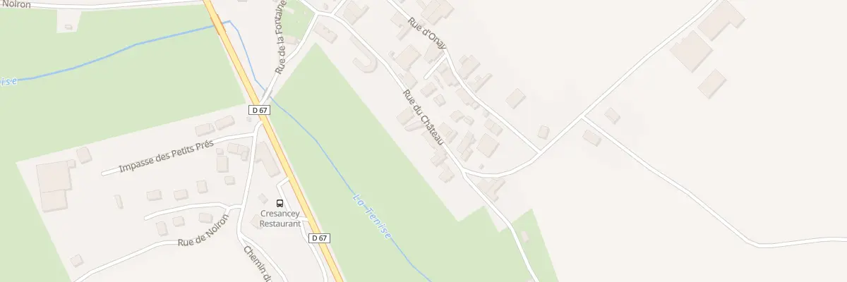 Plan du 7 Rue du Château à Cresancey