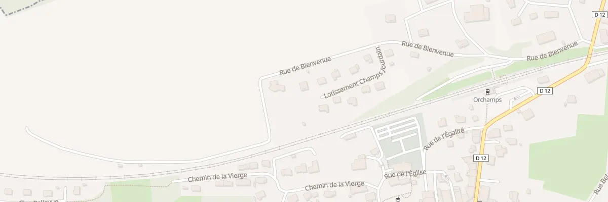 Plan du 7 Rue de la Bienvenue à Orchamps
