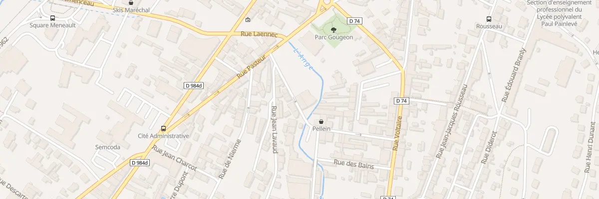 Plan du 17 Rue Jean-baptiste Clement à Oyonnax