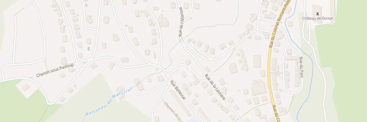 Plan du 2 Rue de Maissiat à Dortan